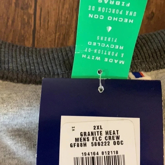 Champion Powerblend Fleece Sweatshirt Men’s Grey - Picture 7 of 10